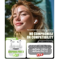 Apple AirPods Pro 3 Ørepropper – 5 Par Silikone Ear Tips – kompatibelt tilbehør