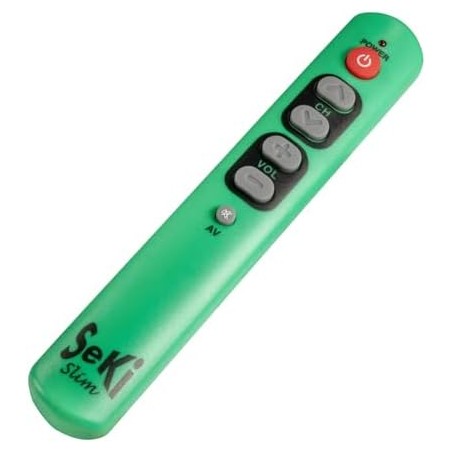 SeKi Slim Universal Remote Control – Green – For Seniors and Children
