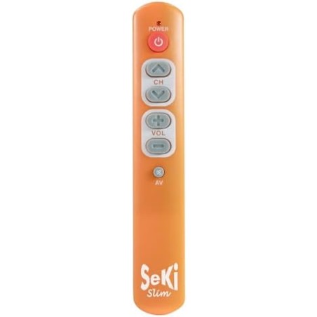 SeKi Slim Universal Fjernbetjening – Orange – Til Seniorer og Børn