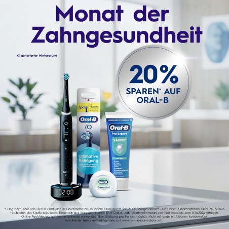 Oral-B iO Ultimativ Rengøring børstehoveder, sort, 6 stk