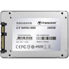 Transcend SSD SSD220S 240GB - Hurtig, Pålidelig og Effektiv Lagerløsning | SATA-600