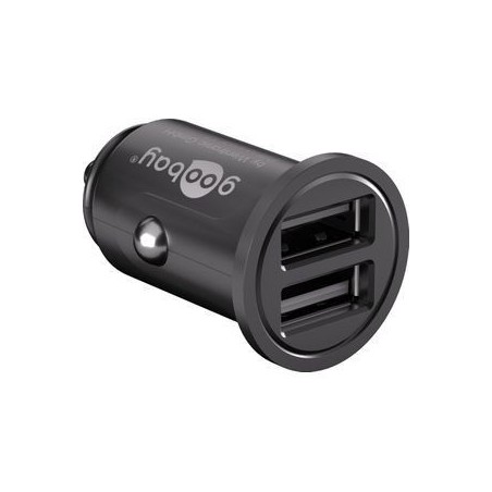 Goobay Bilstrømsadapter 24W - Effektiv Automobil Cigarettænder til Hurtig Opladning!