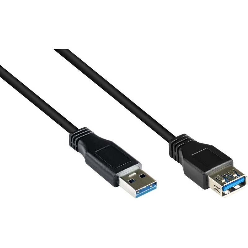 LogiLink USB forlængerkabel 1m Sort