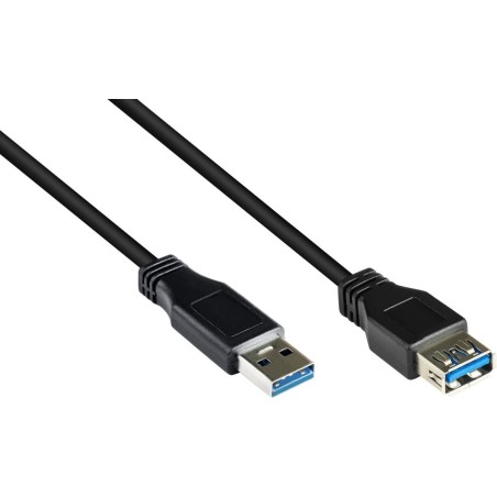 LogiLink USB forlængerkabel 1m Sort