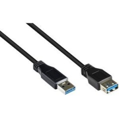 LogiLink USB Forlængerkabel 1m Sort - Optimer din forbindelse med kvalitet og pålidelighed!