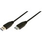 LogiLink USB forlængerkabel 1m Sort