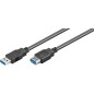 LogiLink USB forlængerkabel 1m Sort