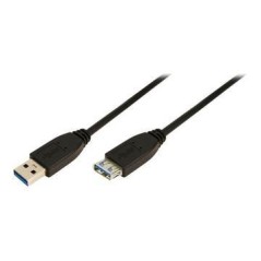 LogiLink USB Forlængerkabel 1m Sort - Optimer din forbindelse med kvalitet og pålidelighed!