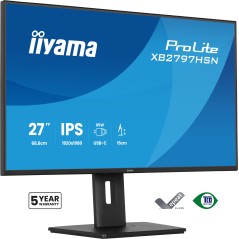 iiyama ProLite XB2797HSN-B1 27" IPS 1920 x 1080 Full HD Monitor - HDMI, DisplayPort, USB-C, 100Hz - Optimal Billedkvalitet og Yd