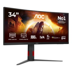 AOC G4 CU34G4CAP 34 Fast VA 3440 x 1440 (UltraWide) HDMI DisplayPort 180 Hz