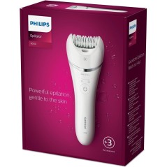 Philips Series 8000 BRE700 Epilator Hvid