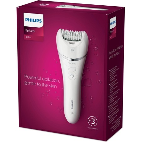 Philips Series 8000 BRE700 Epilator Hvid