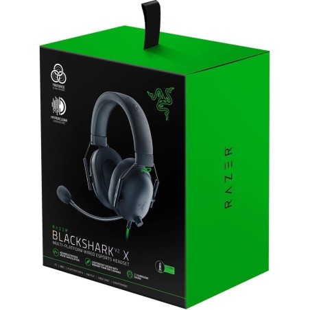 Razer BlackShark V2 X Kablet Høretelefoner Sort