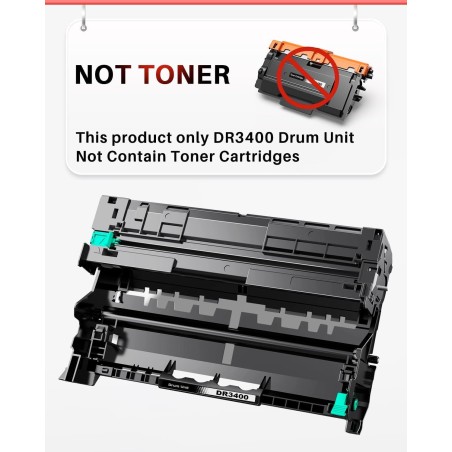 Brother DR-3400 drum unit, 30,000 pages – compatible accessory