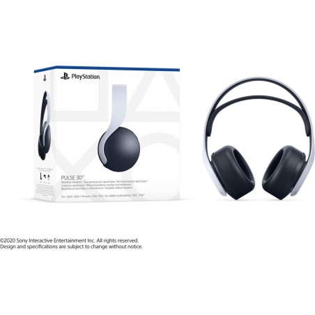 Sony PULSE 3D Trådløst Headset - Sort/Hvid | Ultimativ Lydoplevelse & Komfort