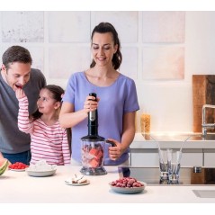 Braun Multiquick 7 MQ 7045X Stavblender - Rustfrit Stål/Sort | Effektiv, Lydløs & Stilren Blending