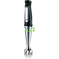 Braun Multiquick 7 MQ 7045X Stavblender - Rustfrit Stål/Sort | Effektiv, Lydløs & Stilren Blending