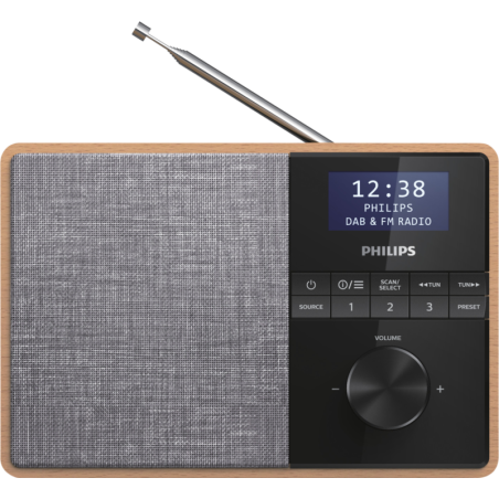 Philips TAR5505 DAB Bærbar Radio Beige - Stilfuld Lydoplevelse Til Enhver Anledning!