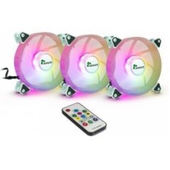 Argus RS-06 RGB Fan 3-pack Sort Hvid 120 mm