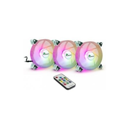 Argus RS-06 RGB Fan 3-pack Sort Hvid 120 mm