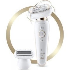 Braun Hvid/guld Epilator 9002 Flex - Effektiv, Skånsom og Elegant Hårfjerning