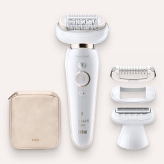 Braun Hvid/guld Epilator 9002 Flex - Effektiv, Skånsom og Elegant Hårfjerning