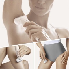 Braun Hvid/guld Epilator 9002 Flex - Effektiv, Skånsom og Elegant Hårfjerning