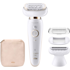 Braun Hvid/guld Epilator 9002 Flex - Effektiv, Skånsom og Elegant Hårfjerning