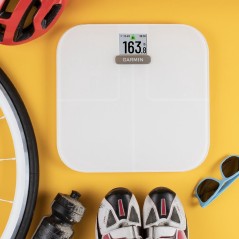 Garmin Hvid Badevægt Index S2 – Få Præcise Målinger til Dit Sundhedsudvikling!