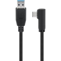 Goobay USB 3.0 USB Type-C Kabel 50cm - Hurtig, Sort & Holdbar Kvalitet - Varenummer 4040849665004