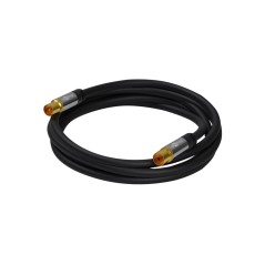 Goobay Antennekabel Firelagsskjold 1m - Sort Kvalitet, Optimal Signal, Perfekt Tilbehør!