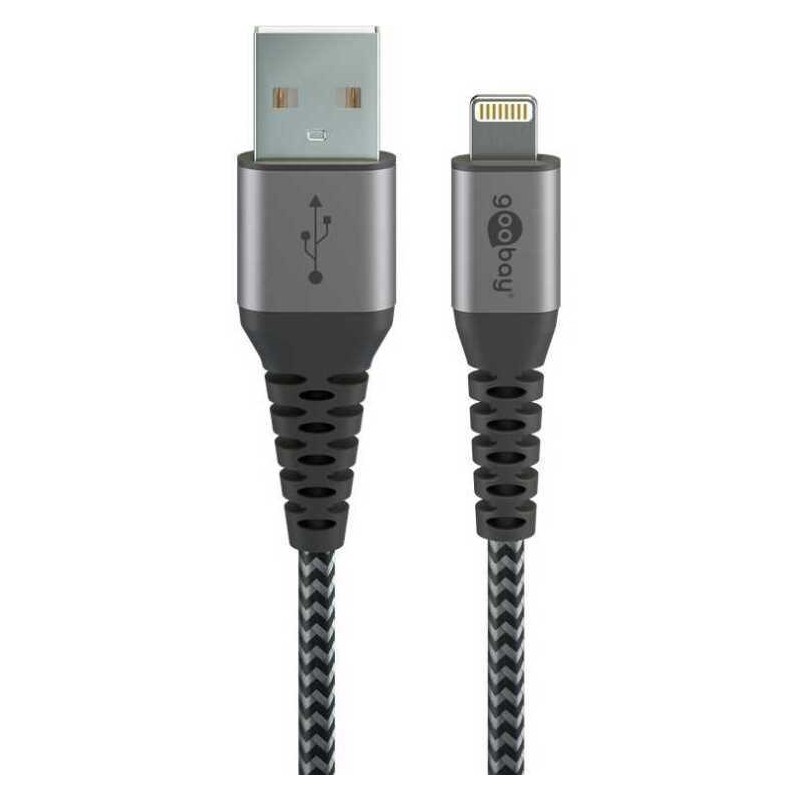 Goobay Lightning-kabel 2m braided MFi Goobay Lightning-kabel 2m braided MFi