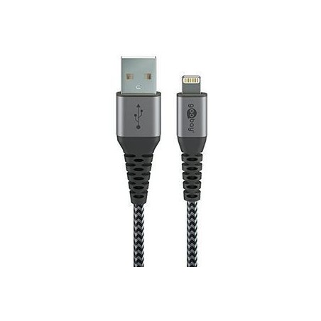 Goobay Lightning-kabel 50cm braided MFi