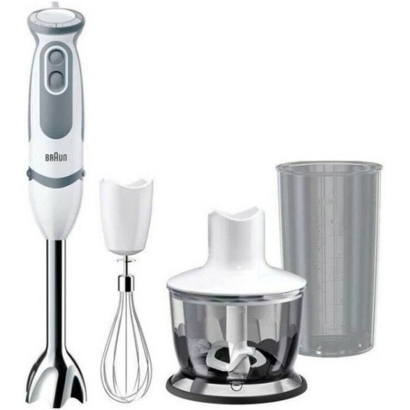 Braun Multiquick 5 Vario MQ 5235 WH Stavblender Turbofunktion Hvid/grå