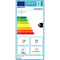 Whirlpool PACW29COL Airconditioner - Effektiv Gulvstående Mobil KLIMA | Grå Hvid Elegance