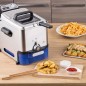 Tefal Oleoclean Pro Fritureapparat 3.5liter Børstet rustfrit stål/blå Tefal Oleoclean Pro Fritureapparat 3.5liter Børstet rustfrit stål/blå