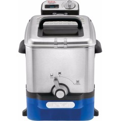 Køb Tefal Oleoclean Pro Fritureapparat 3.5L i Børstet Rustfrit Stål/Blå - Perfekt til Crispy Retter!