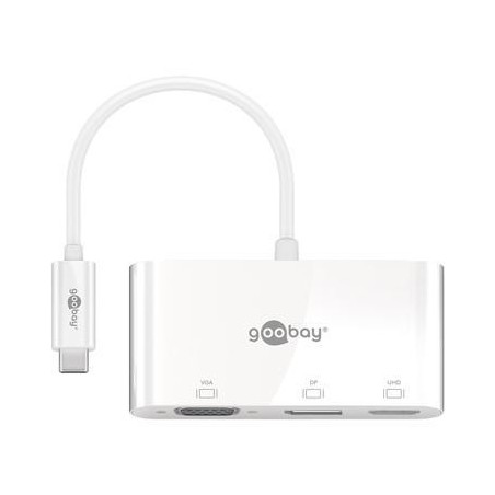Goobay USB-C Multiport Adapter VGA DP HDMI