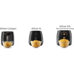 Philips Premium Collection HD9867 Airfryer XXL - Rask og Sund Madlavning med Dyb Sort/Kobber Design, 2.2kW Effekt!