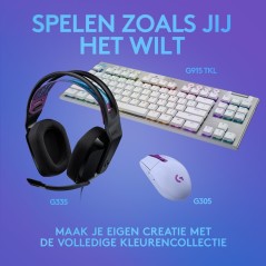 Logitech G G335 Kablet Gaming Headset - Komfortabelt, Tydeligt Lyd & Stilfuldt Design i Sort - Varenummer: 5099206094789