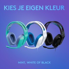 Logitech G G335 Kablet Gaming Headset - Komfortabelt, Tydeligt Lyd & Stilfuldt Design i Sort - Varenummer: 5099206094789