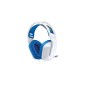 Logitech G G335 Wired Gaming Headset Kablet Høretelefoner Blå Hvid