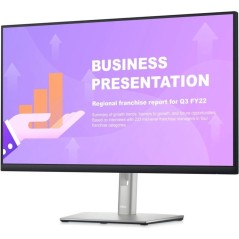"Dell P2722HE 27” Full HD Dockingskærm - 1920 x 1080, HDMI, DisplayPort, USB-C, 60Hz - Optimer dit arbejde med stil!"