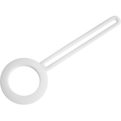 DELTACO Taske Til airtag Hvid Silicone Apple AirTag