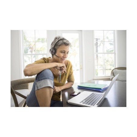 Poly Voyager Focus 2 UC Trådløs Kabling Headset Sort