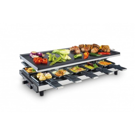 OPLEV DEN UFORGLEMMELIGE SMAG MED FRITEL Family RG 4180 Raclette/Grill - Sort/Rustfrit Stål | Kvalitet & Design i Én Pakke!
