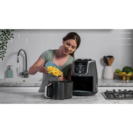 Køb Ninja AF160EU Airfryer 1750W Grå - Hurtig, Sund og Lækkert Frituremad!