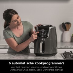 Køb Ninja AF160EU Airfryer 1750W Grå - Hurtig, Sund og Lækkert Frituremad!