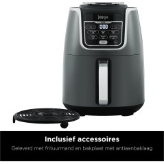 Køb Ninja AF160EU Airfryer 1750W Grå - Hurtig, Sund og Lækkert Frituremad!