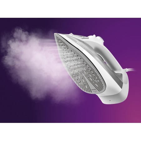 Philips 5000 Series DST5010 Dampstrygejern 2400W - Effektiv, Sleek og Sikker Skæring i Grå/Hvid